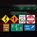OEM Pentagon Shaped Reflective Mandatory Traffic Symbols Sign Slow