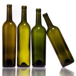 Industrial Beverage 750ml Antique Green Bordeaux Wine Glass Bottle with Cork