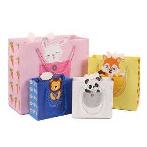 China CMYK 4 Color Offset Printing Paper Box Bag for Cartoon Cute Animal Gift Shopping factory