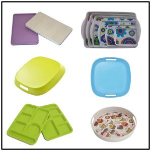 China BIO-DEGRADABLE BAMBOO FIBER TRAY, DISHWASHER SAFE, HEALTHY, factory