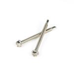 Black Sus316 Hex Head Screws Customized Support for Stainless Steel Self