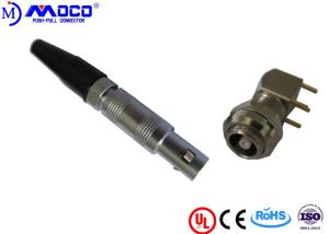 China 00S Male Straight Coaxial Cable Connectors For Printed Circuit factory