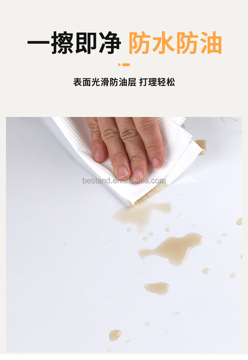 Geometric Pattern Peel and Stick Wallpaper for Hotel Decoration Waterproof Marble PVC Sticker 60cm *10m