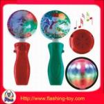 Customized color LED Cool Halloween Decorations glowing Logo spinning ball HL