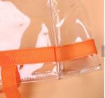 Logo Printing PVC Gift Bags , Customized Clear PVC Tote Bag For Kids