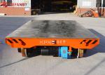 Q235 Railway Flat Wagon Battery Powered Low Bed 0 - 20m/Min Running Speed