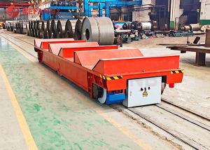 China 25 Ton Steel Plate Electric Track Rail Transfer Cart 20m/Min Running factory