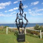 6M High Cast Bronze Figurines Outdoor Decor Modern Art Statues