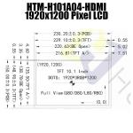 10.1inch 1920x1200 HI 1.4 IPS LCD Display Sunlight Readable Type
