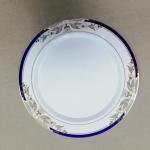 7 Inch Disposable China Like Dinner Plate No Cleanup With Rose Gold Disposable