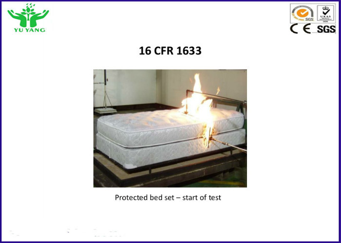 CFR1633 Mattresses Flammability Testing Equipment For Open Flame