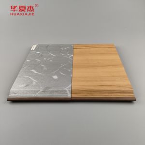 New Design Sliver Luxury Pattern / Nature Woodgrain Wpc Panels For Wall Decoration