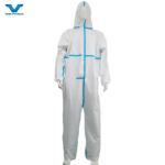 CE Type5 6 White Microporous Waterproof PPE Coveralls for Electronics Manufactur