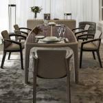63x90cm Luxury Modern Dining Chairs With Armrest European Wooden