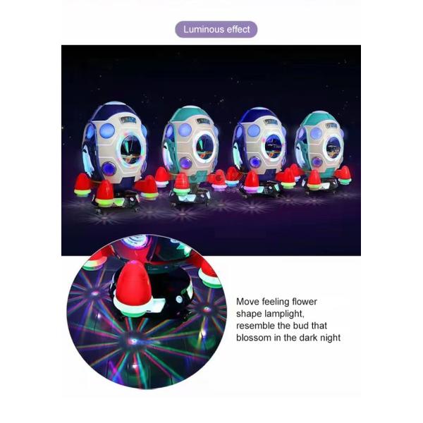 1 Player Kiddie Ride Machine Mp5 Rocket Rocking Car With Game Screen