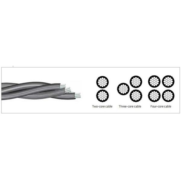 Aluminum Conductors Overhead ABC Aerial Bundled Cable for 0.6/1KV Voltage Round Wire