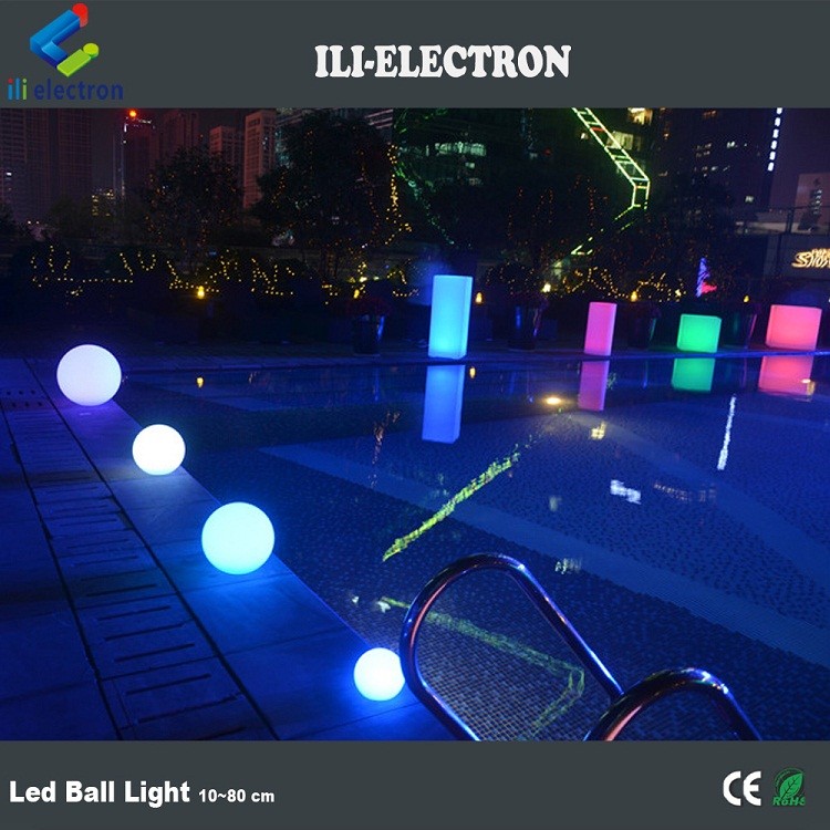 swimming pool decoration glowing ball lights