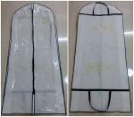 Non Woven Handle Long Hanging Clothes Garment Bags Collapsible Silk Screen
