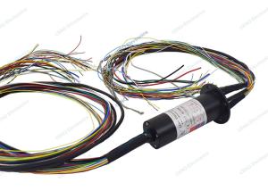 China IP51 Aircraft Slip Ring With Flange &amp; Ethernet Signal Low Temperature -100°C~200°C factory
