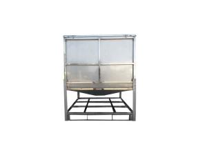 China Folding Dry Goods IBC Steel Tote Bins 0.8mm Steel Plate Thickness CE Certification factory