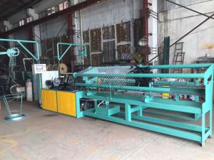 China 25-100mm Double Wire Feeding Chain Link Fence Machine factory