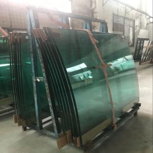 China Curved Glass Balustrade Decorative Tempered Glass High Temperature 15mm Toughened Glass For Shopping Mall / Office Building factory