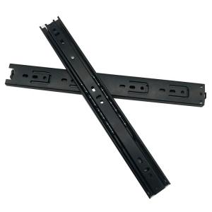 China 3 Fold Furniture Hardware Replacement Parts 10Inch Drawer Slides 0.7mm Thickness OEM factory