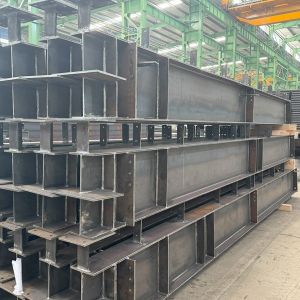 Customized Steel Structure Workshop H Type Steel Girder Painted / Galvanized