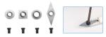Carbide Inserts Woodturning With Round / Square Radius /Diamond Shape