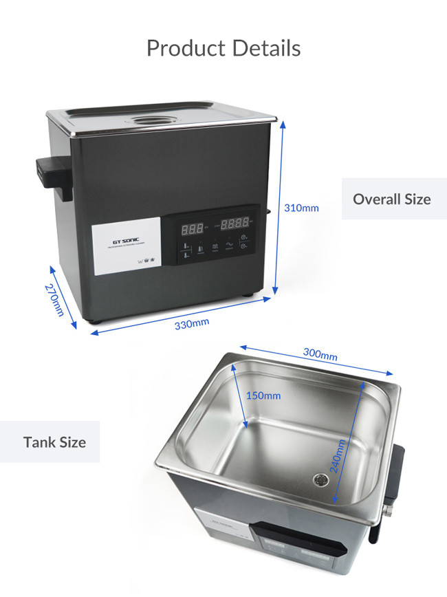 Fruit Vegetable Digital Ultrasonic Machine , Stainless Steel Ultrasonic Cleaner
