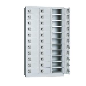 China ISO9001 Key Lock 33 Door Metal Lockers Steel Supermarket Locker factory