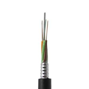 China PBT Loose Tube G657A FRP Fiber Optic Cable GYTA 48 Core 24 Count Fiber Optic Cable factory