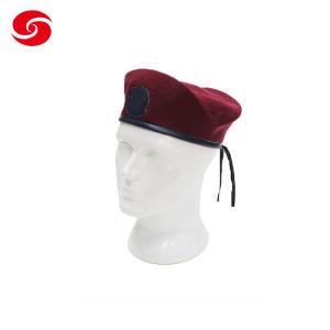 China 100% Wool Customized Army Cap Military Beret Cap factory