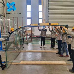 China Customized Ultra Clear Toughened Bent Laminated Glass For Partition factory