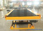 24 X 36 Manual Small Stationary Lift Table 1000kg 2200lbs Power Roller Rubber