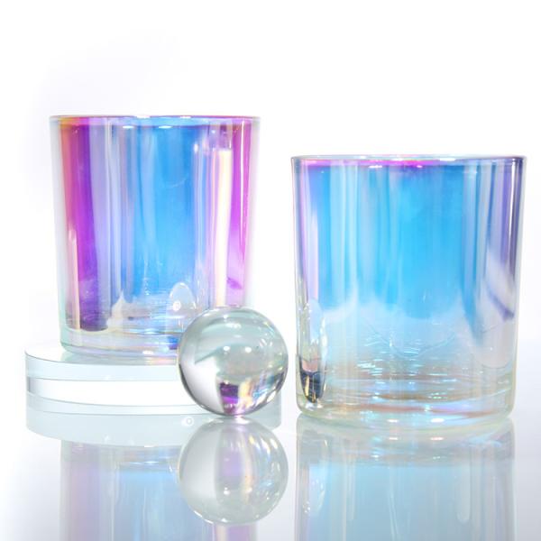 China Wholesale Custom Unique Frosted Glass Candle Jars With Metal Lids factory