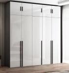 Customized Modern 2 Door MDF Wooden Clothes Wardrobe For Bedroom Extendable