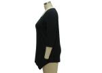 Front Length Back Short Casual Ladies Wear Women'S Plus Size 3 4 Sleeve Tunics