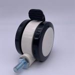 75MM Dual Medical Wheels with locking Thread Office Chair Casters