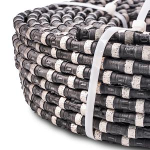 China 11.5mm Diamond Wire Saw for Granite Quarrying Cutting Speed 10-30 m2/h Life Span 20-40 m2/ factory