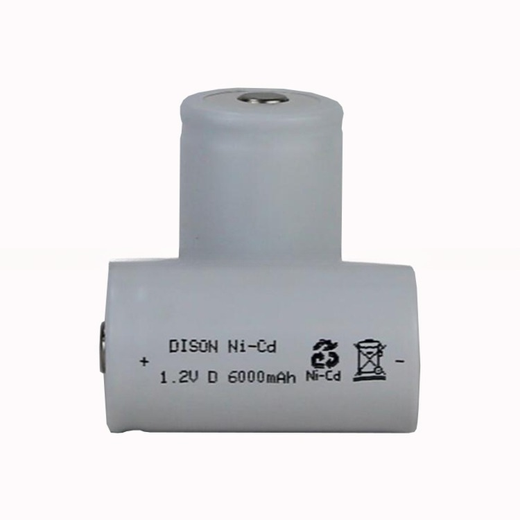-40C Low Temperature Rechargeable NiCd D KRH33/62 1.2V 6Ah Battery Cells For Emergency Lighting