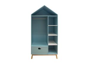 China MDF BSCI House Shape Storage Armoire With Shelves And Drawers factory