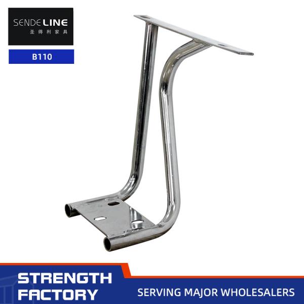Universal Office Chair Armrest Replacement Chrome Plated Iron Chair Handrail