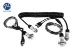 Custom Vehicle 5 Pole Rear View Camera Cable , 2 Channel Coil Twisted Pair Cable