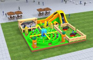 China 14.3*14.3*4m Inflatable Play Park Jumping Bounce Castle factory