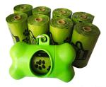 Custom EPI Printed Biodegradable Dog Poop Bags Large Capacity With Dispenser