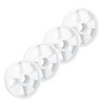 7"X2" White Nylon Pallet Jack Steer Wheels 1320LBS Load Capacity