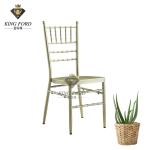 20*1.0MM Tube Gold Iron Aluminum Chiavari Banquet Chairs