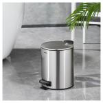 30L Soft Close Round Armor Pedal Trash Bin For Bathroom Waste Management