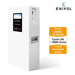 China Long Life 48V Lithium Iron Phosphate Solar Batteries 51.2V 200AH 10240WH factory